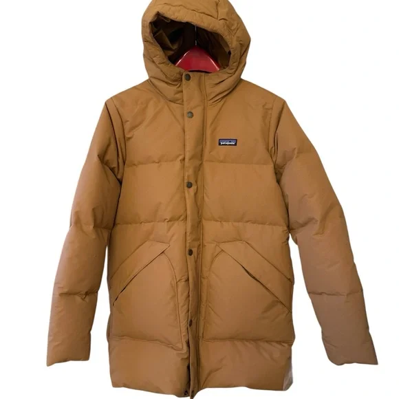 Patagonia Tan Hooded Parka - Picture 3 of 11